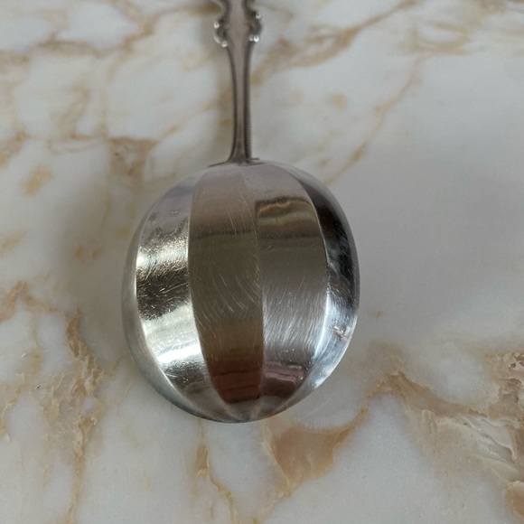 Antique Sterling Silver Serving Spoon - Picture 5 of 8